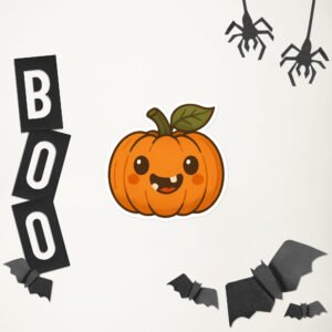 Two-Tooth Pumpkin Sticker