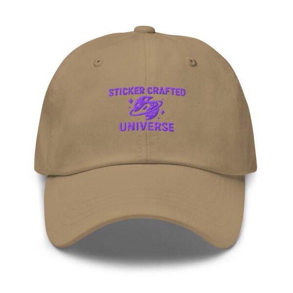 classic-dad-hat-khaki-front-68d62b57ed5e2.jpg Sticker Crafted Universe Dad hat