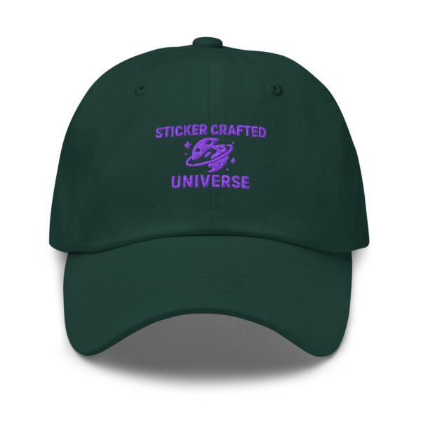 classic-dad-hat-spruce-front-68d62b57eb802.jpg Sticker Crafted Universe Dad hat