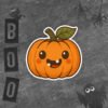 Two-Tooth Pumpkin Sticker
