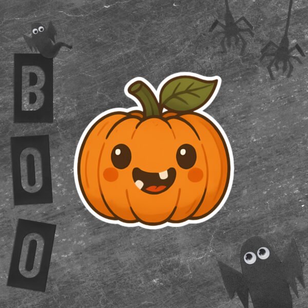 Two-Tooth Pumpkin Sticker