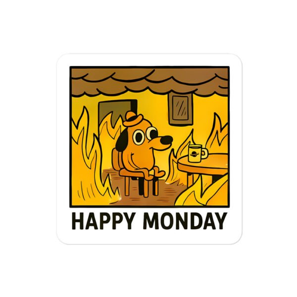 Monday Mood - This is Fine sticker