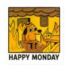 Monday Mood - This is Fine sticker